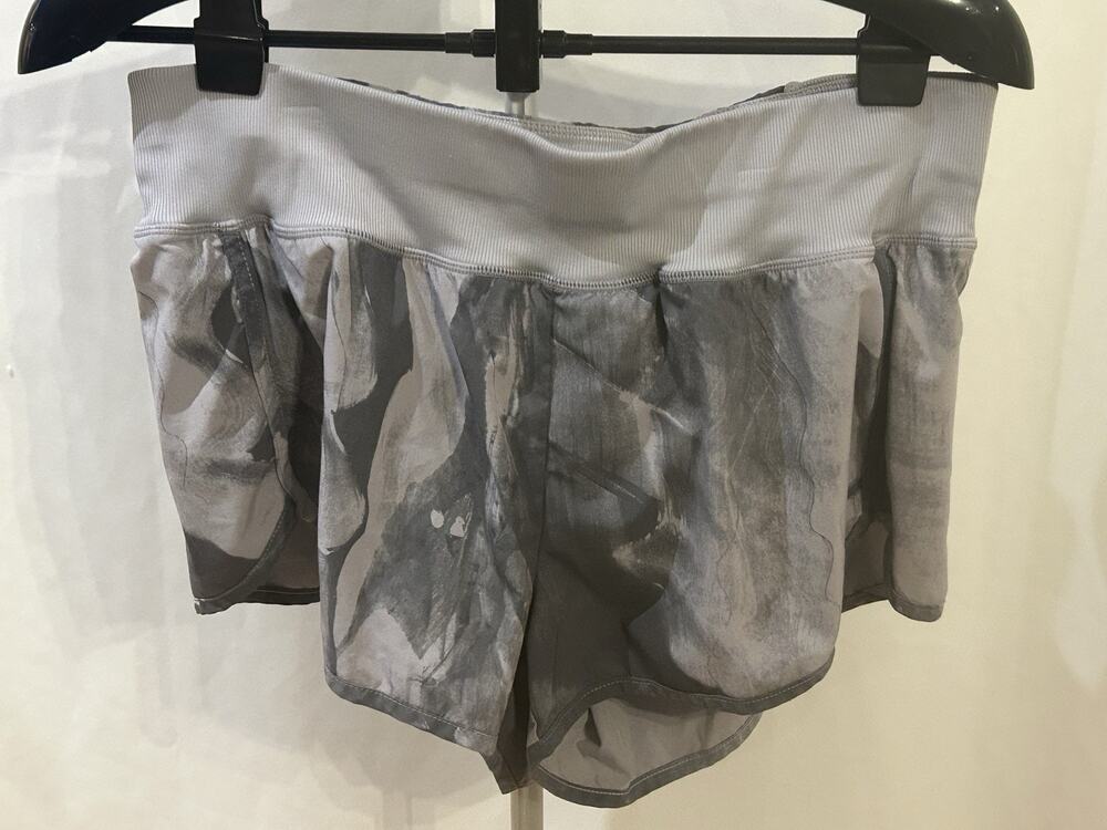 Zella Lavender and Gray Running Shorts size L